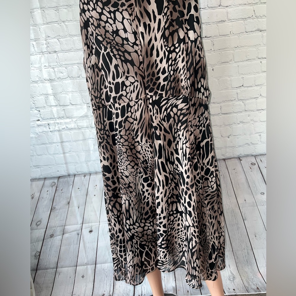 Dress Barn Gray, Brown & Black Cheetah Print dress size 22 - Picture 4 of 8